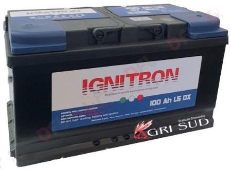 Batteria Auto IGNITRON Tradizionale 100 Ah - mm 354x175x190