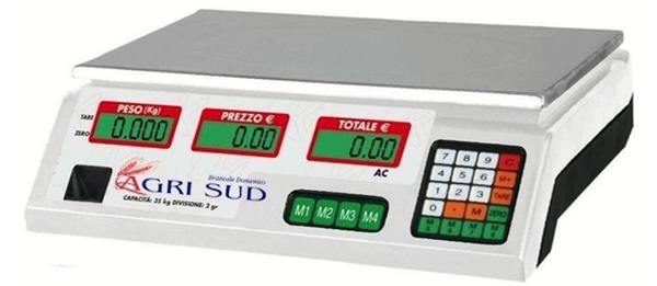 Bilancia Digitale Kg. 35 6V- C/Calc Prezzo