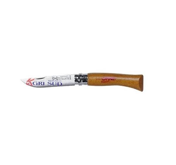 Coltello OPINEL VRI 8 L. Inox Man. Legno mm. 85