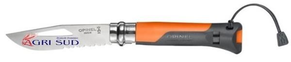 Coltello Opinel Outdoor Nr. 08 Antracite/Arancio