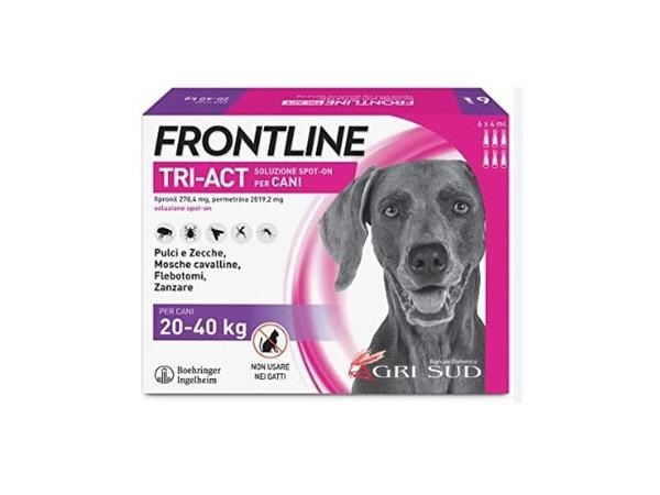 Frontline TRI-ACT cani 20-40 Kg. - 6 pipette