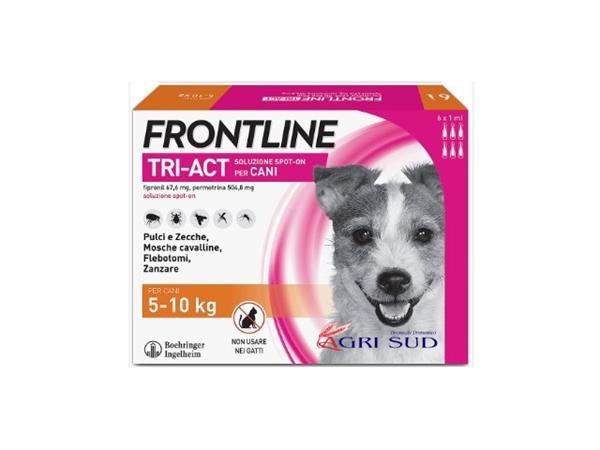 Frontline TRI-ACT cani 5-10 Kg. - 6 pipette