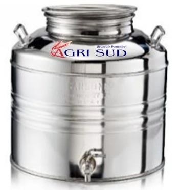 SANSONE Cont. Olio Inox lt. 10 c/Pr. Inox