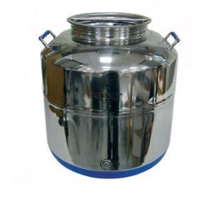SANSONE Cont. Olio Inox lt. 30 c/Pr. Inox Sald. Mod. Europa